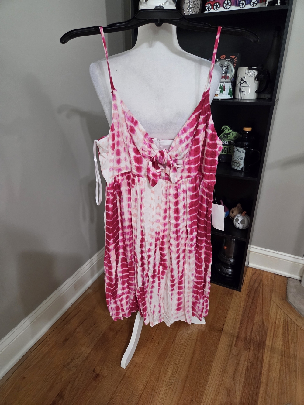 B Darlin Pink Tie-Dye Spaghetti Strap Dress